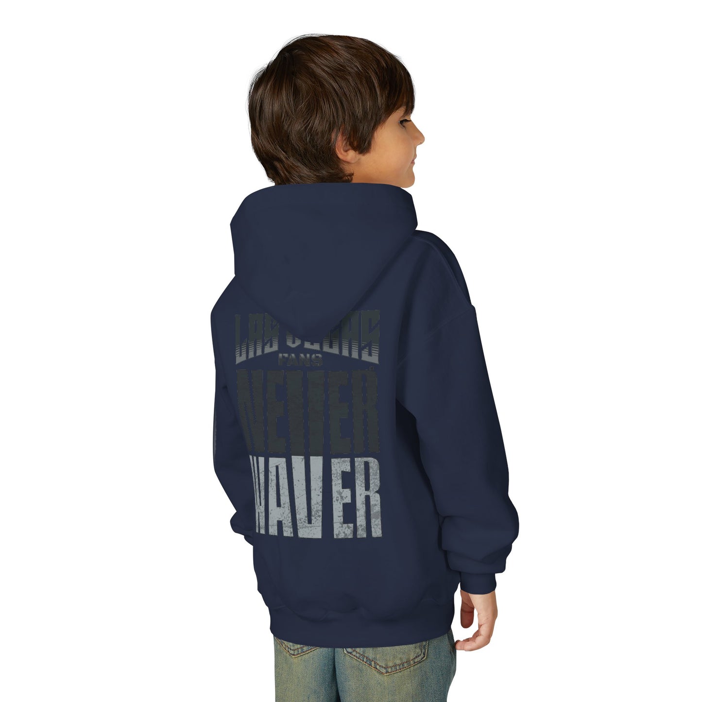Las Vegas Fans Never Waver Youth Heavy Blend Hooded Sweatshirt