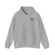 "Detroit Fans NEVER WAVER w Leopard Football" Inspirational Wear Unisex Heavy Blend™ Hooded Sweatshirt by Printify