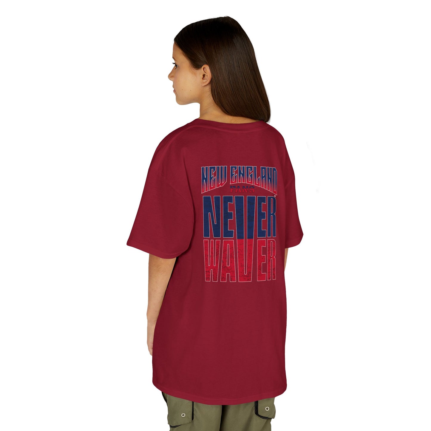 New England Fans Never Waver Kids Heavy Cotton™ Tee