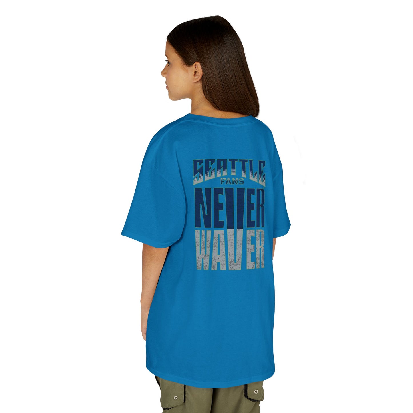Seattle Fans Never Waver Kids Heavy Cotton™ Tee