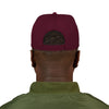 Never Waver Embroidered Square Script Snapback Hat — Bold Monochrome Streetwear