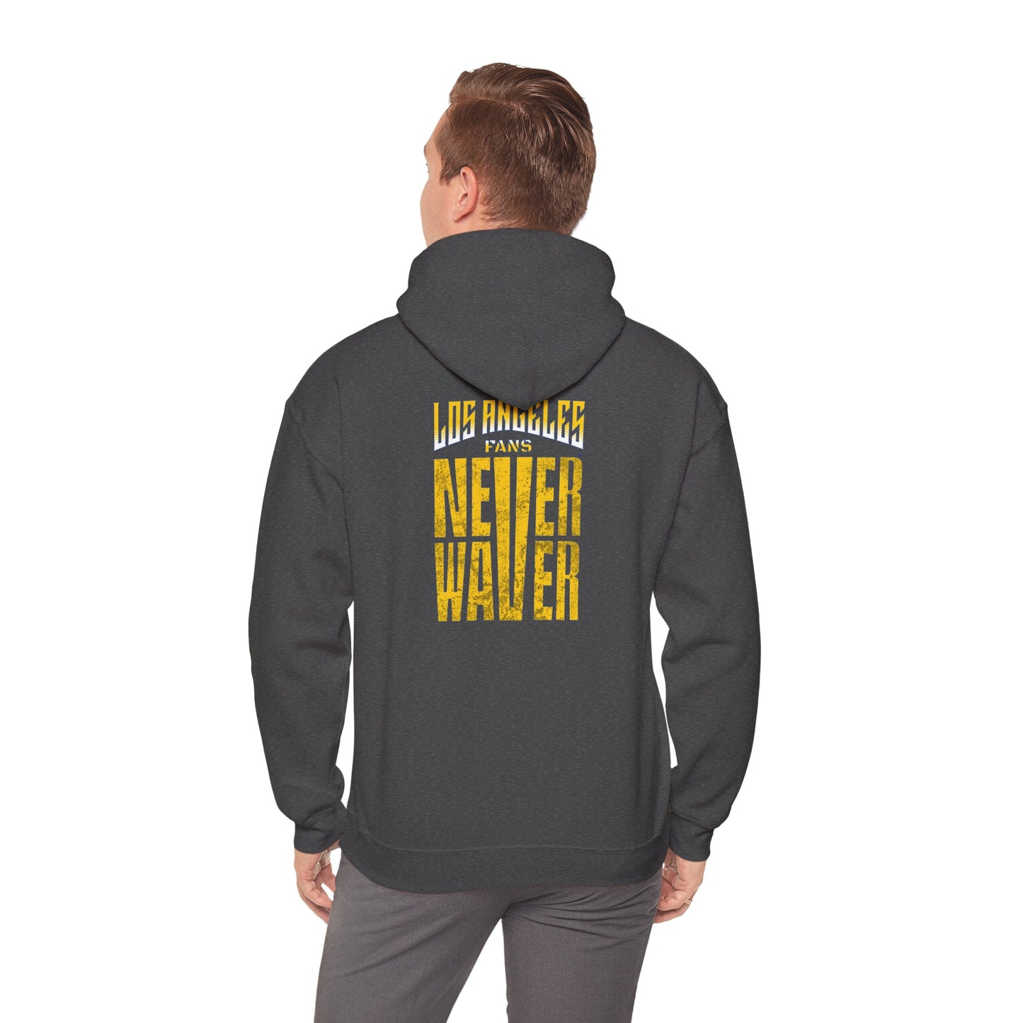 "Los Angeles Fans Never Waver" Unisex Heavy Blend™ Hooded Sweatshirt