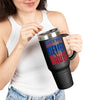 Buffalo Fans Never Waver W- Leopard football nsulated Travel Mug, 40oz