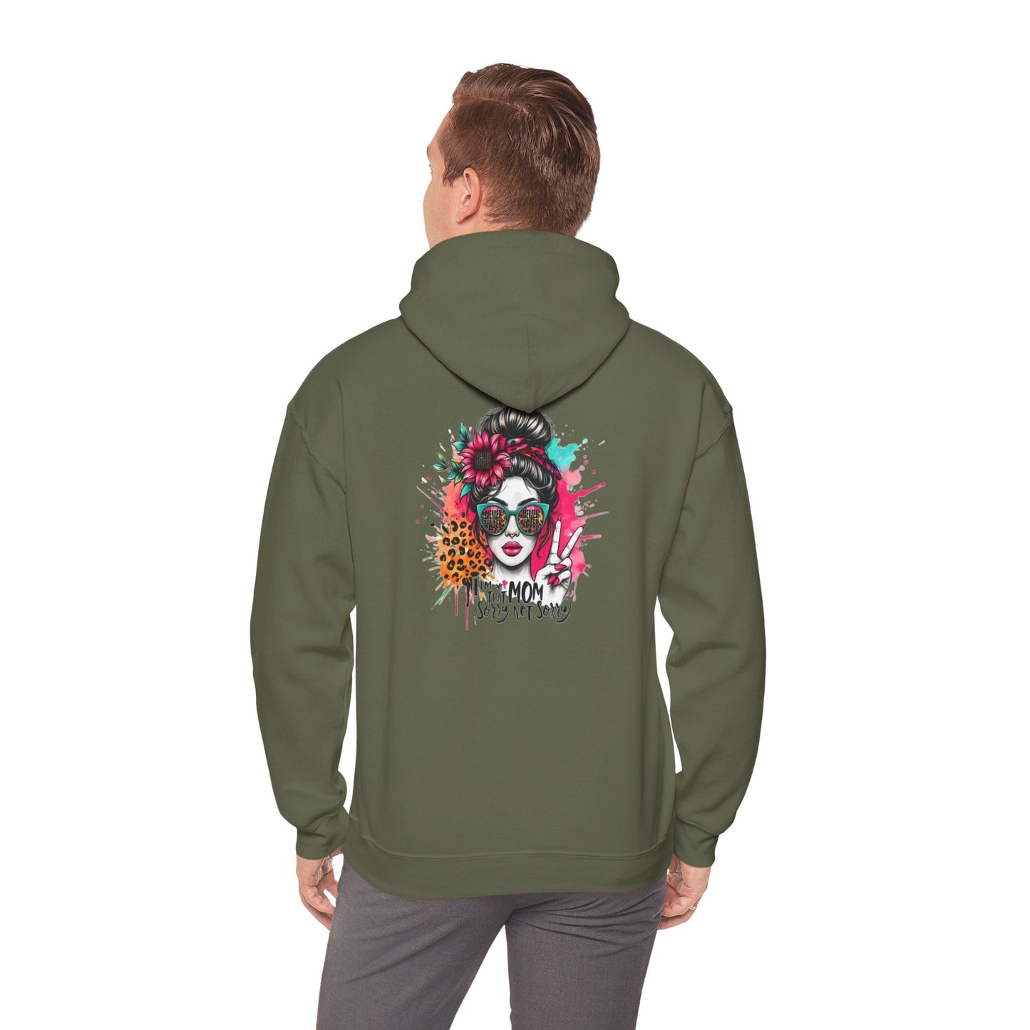 'Never Waver  I'm that Mom Sorry Not Sorry' Unisex Heavy Blend™ Hoodie