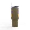 Minnesota Never Waver W-Leopard Football Insulated Travel Mug, 40oz