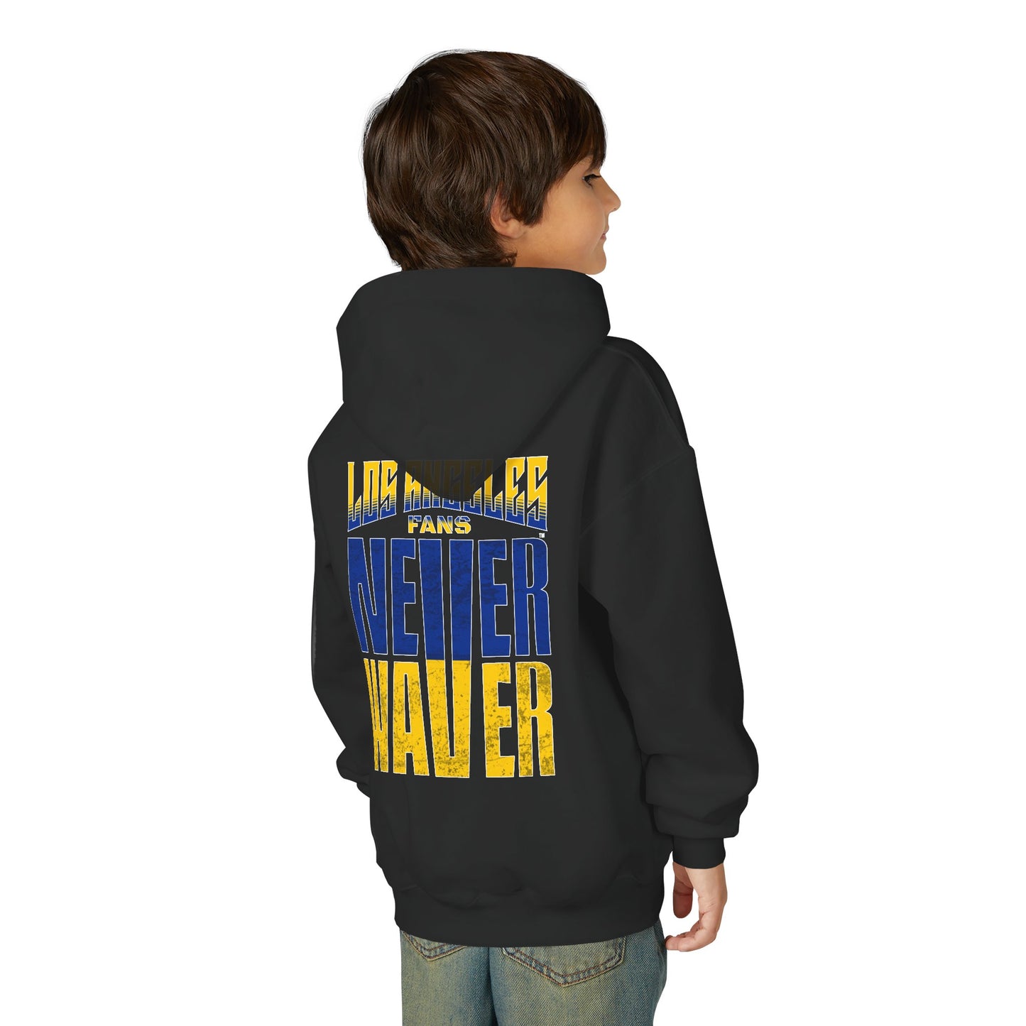 Los Angeles  Fans Never Waver Youth Heavy Blend Hooded Sweatshirt