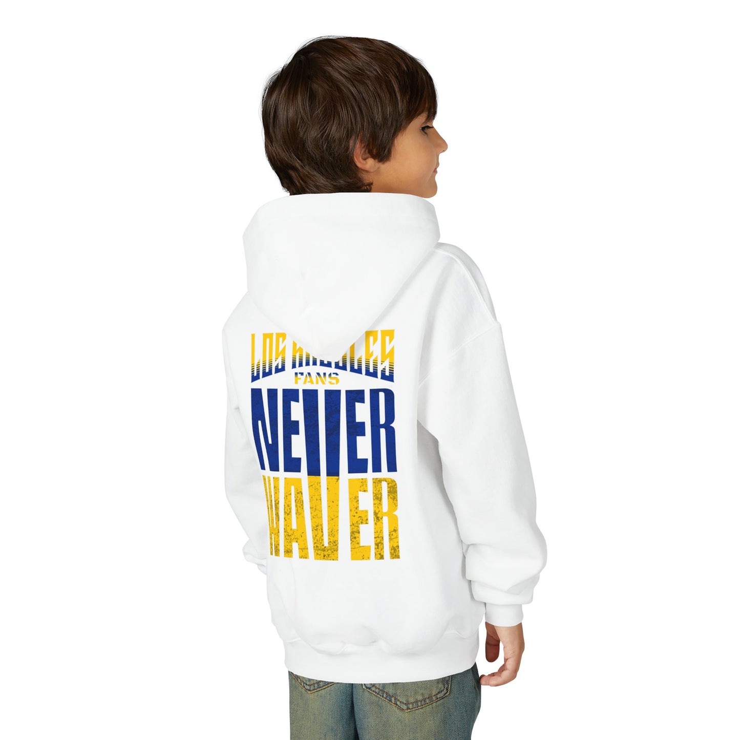 Los Angeles  Fans Never Waver Youth Heavy Blend Hooded Sweatshirt