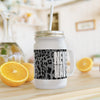 Never Waver Mason Jar with Straw - Motivational Drinkware for Home & Gifts