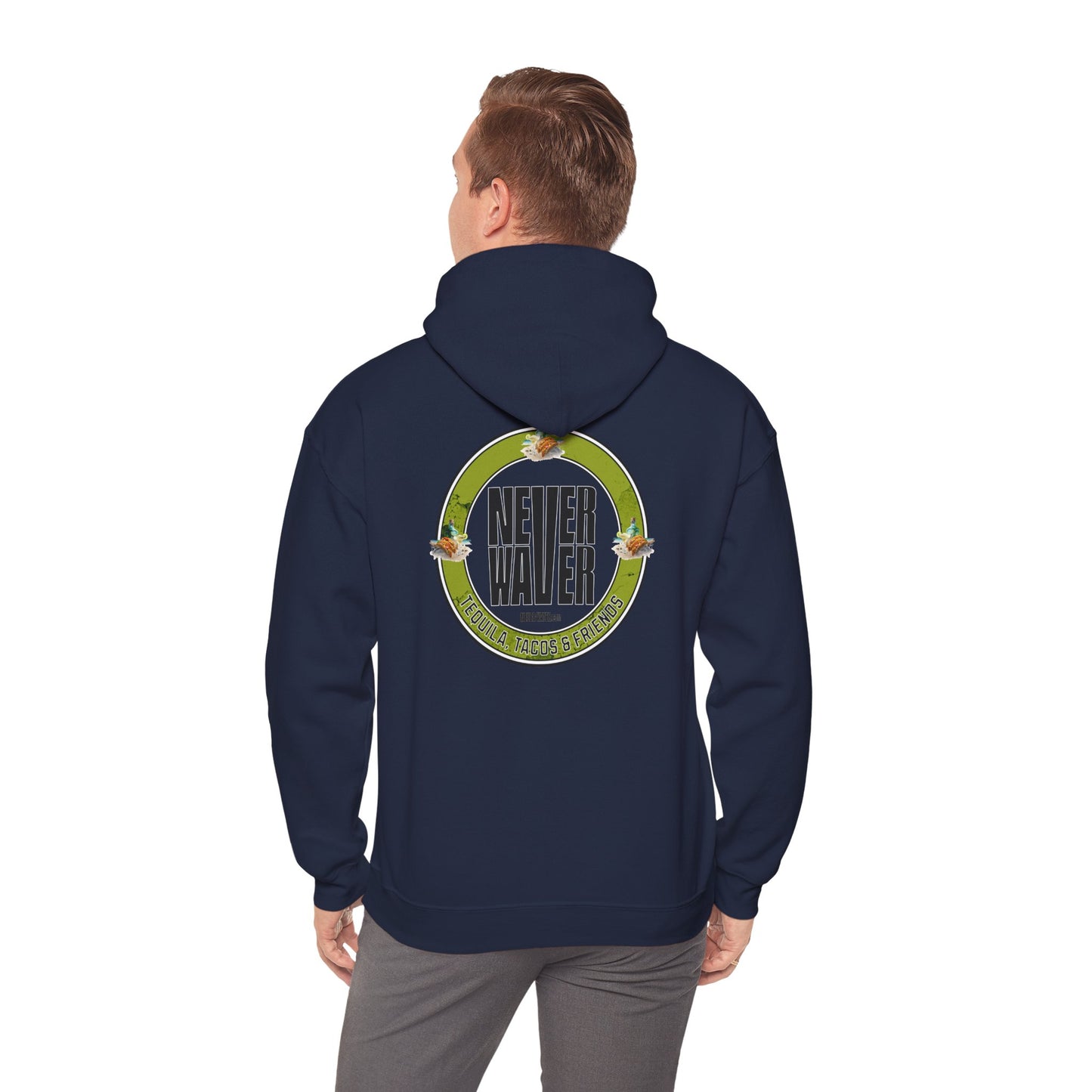 Eco-Friendly Unisex Hoodie: "Never Waver Tequila, Tacos, And Friends"