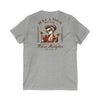 Never Waver Just A Mom Trying Not to Raise A&&holes V-Neck Tee for Moms - Patriotic Short Sleeve Shirt