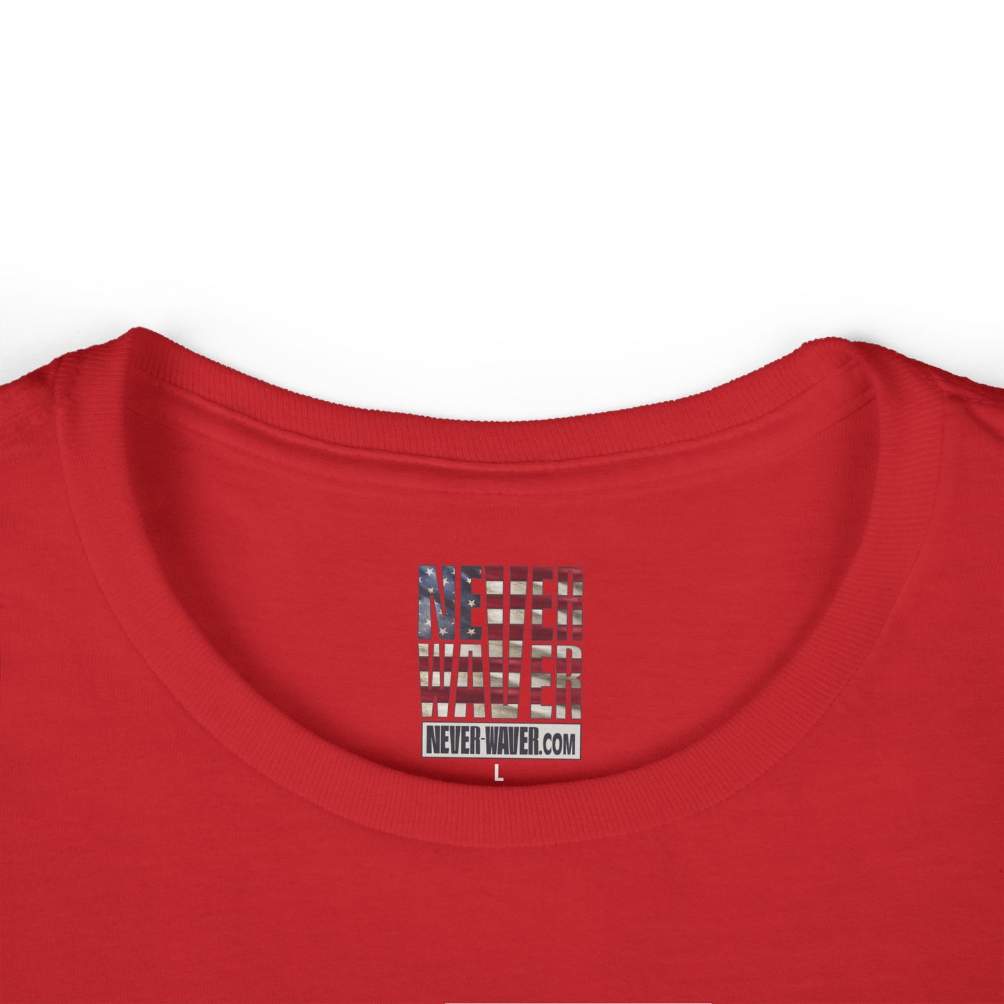 Never Waver Save Water Drink Champagne Women's Soft Style Tee
