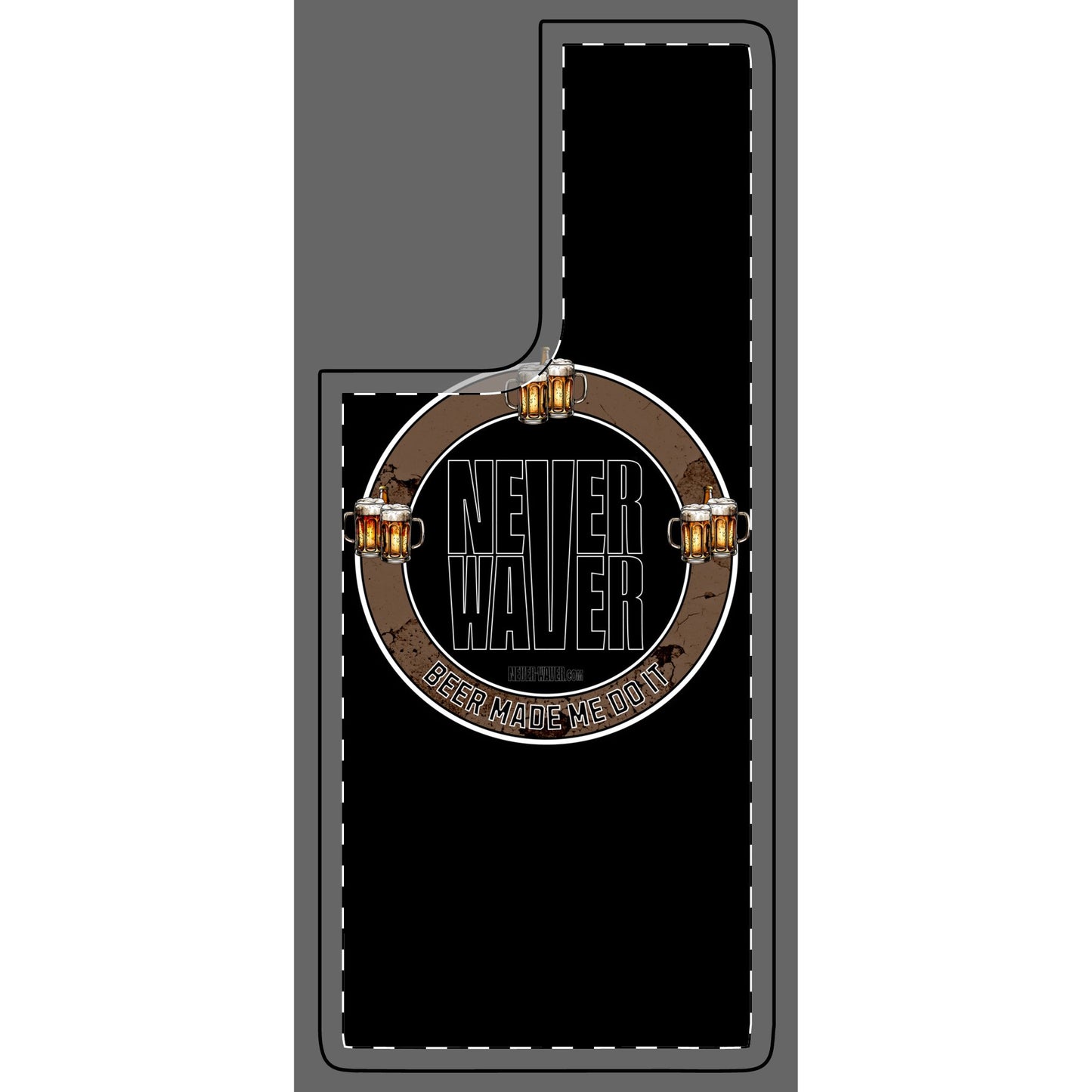 Never Waver Beer Made Me Do It Phone Skin - Beer Lover's Accessory