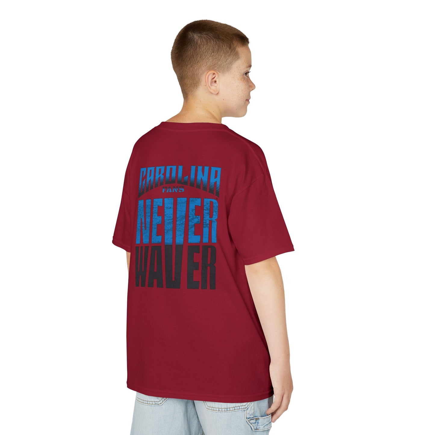 Carolina Fans Never Waver Kids Heavy Cotton™ Tee