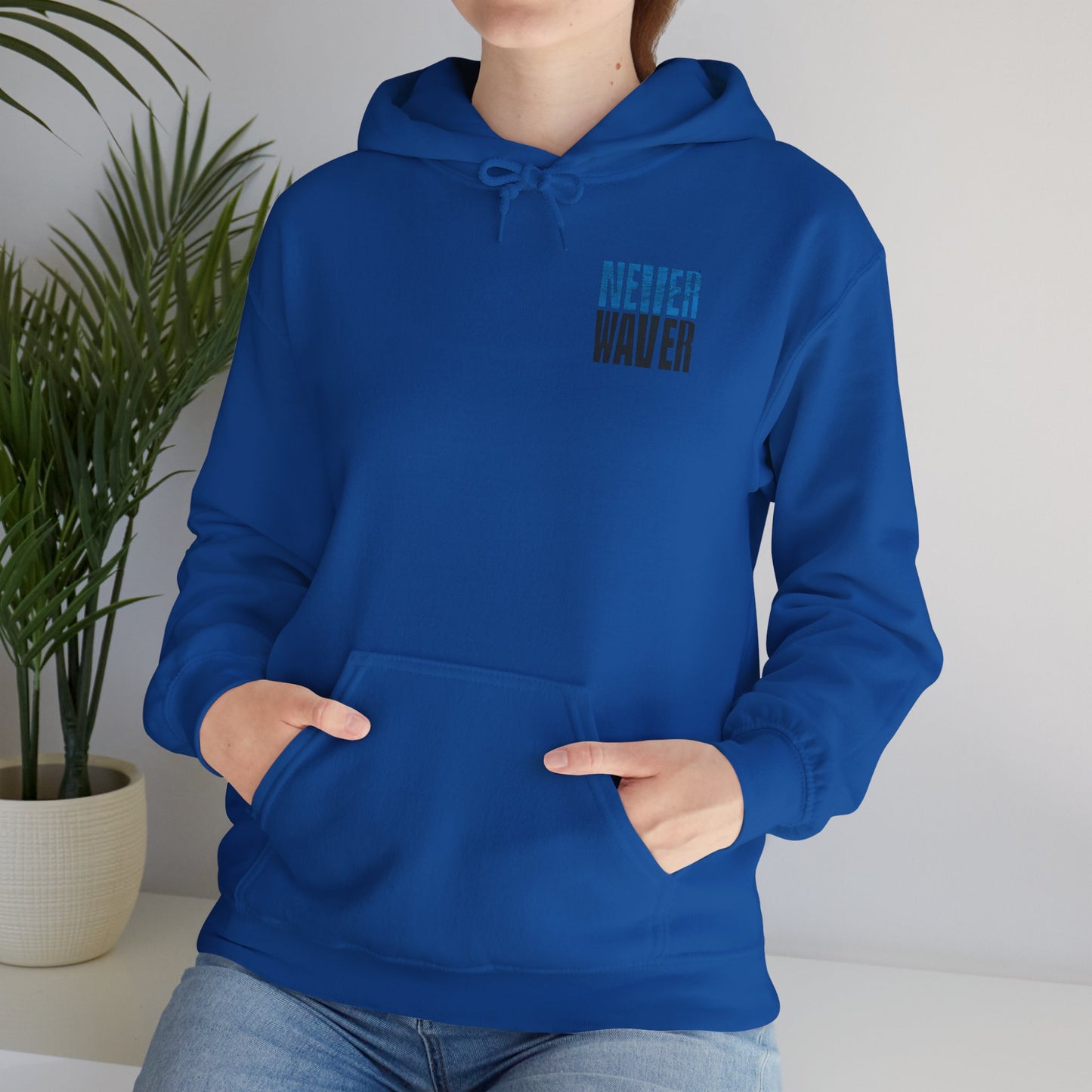 Carolina Fans Never Waver Hooded Sweatshirt | Unisex Heavy Blend™ | Casual Comfort for Fans