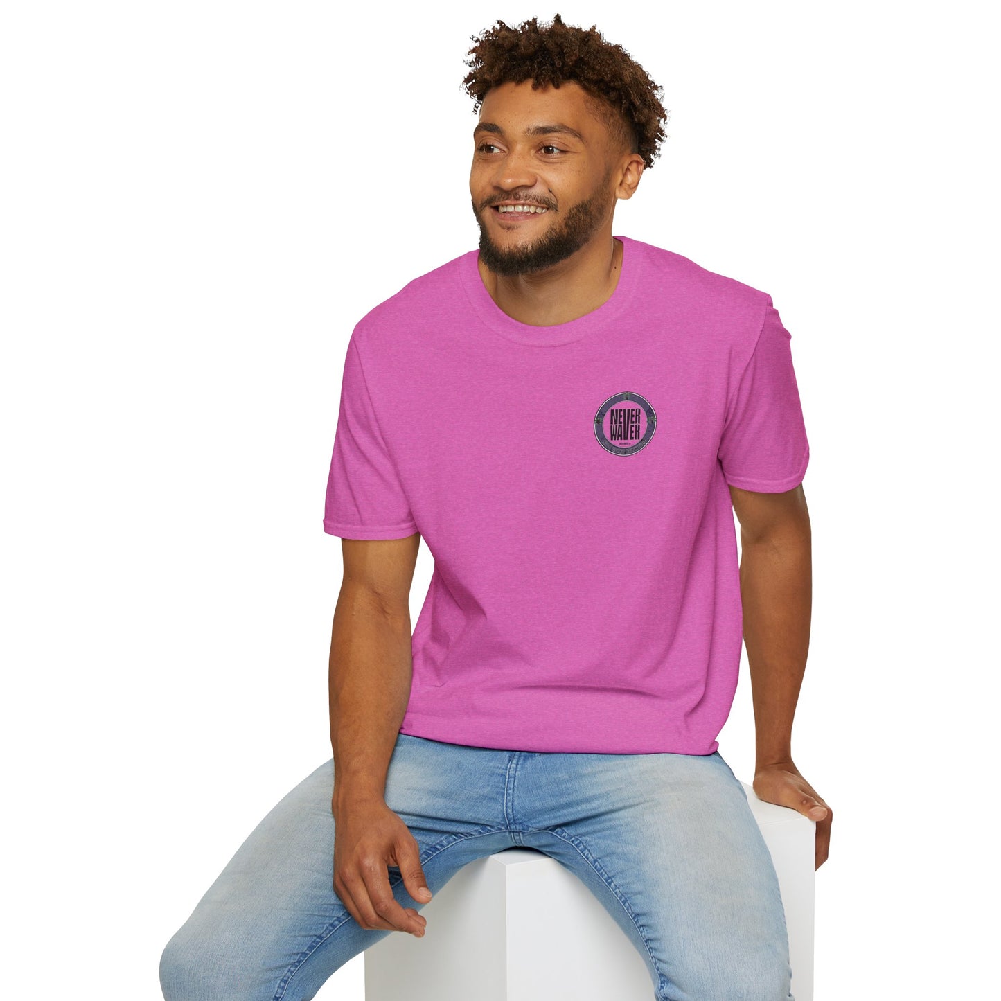 Never Waver Save Water Drink Wine Unisex Soft style T-Shirt