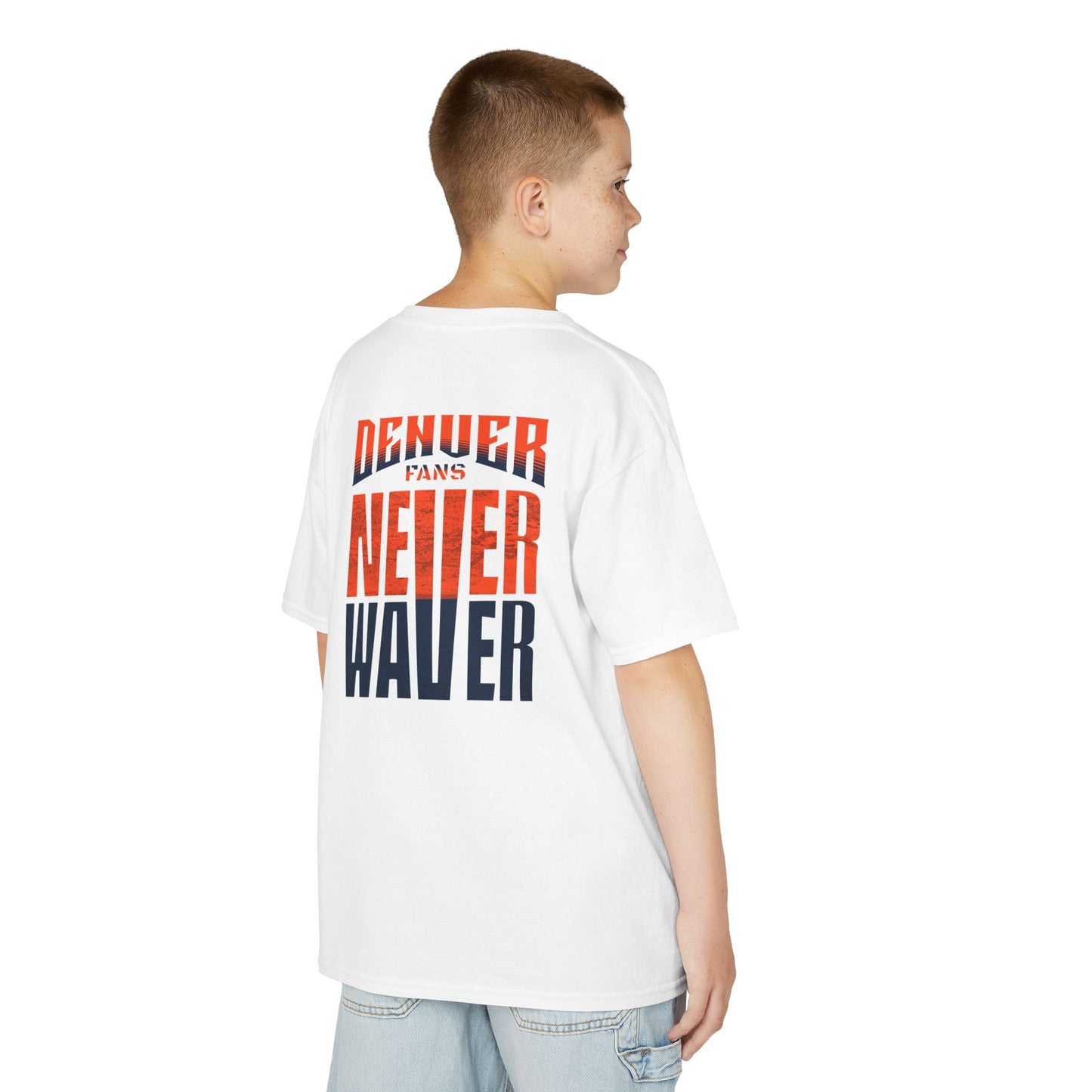 Denver Fans Never Waver Kids Heavy Cotton™ Tee