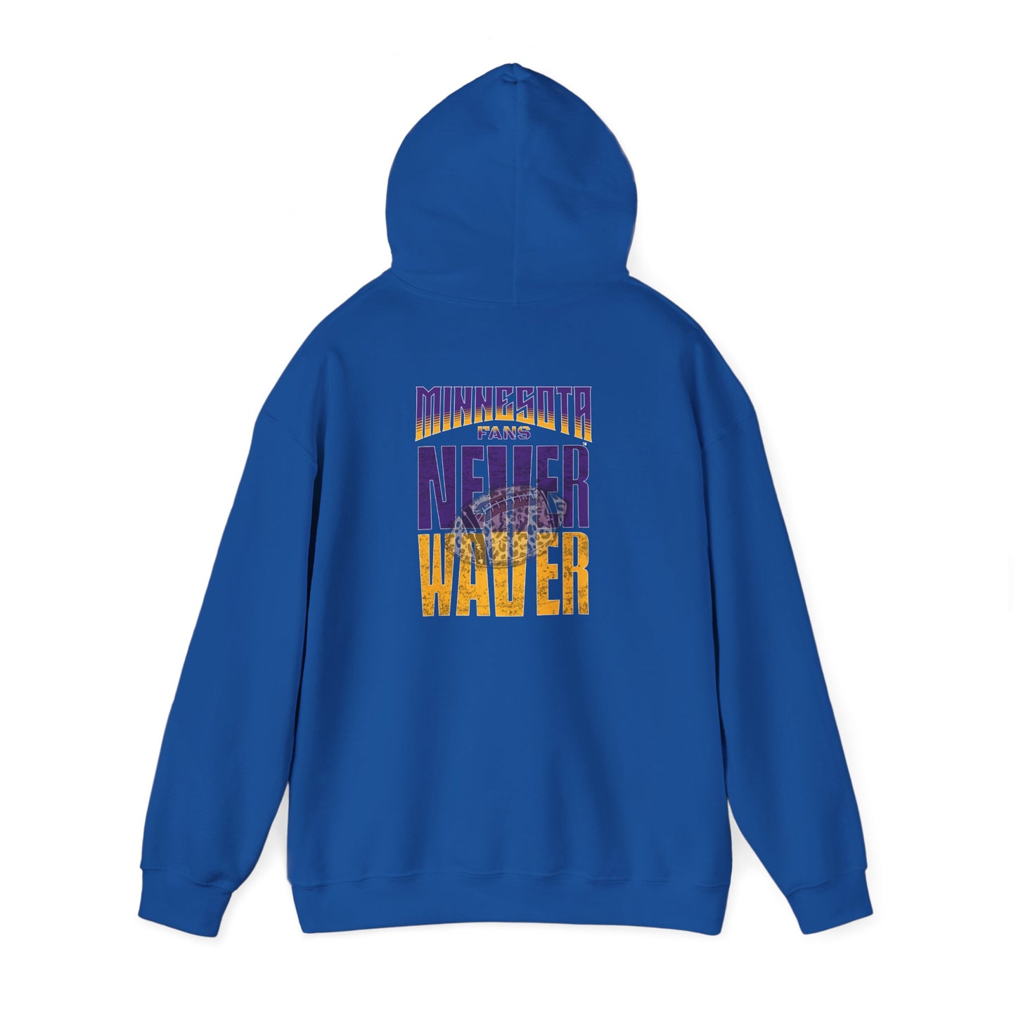 Minnesota Fans Never Waver w Leopard Football Unisex Heavy Blend™ Hoodie