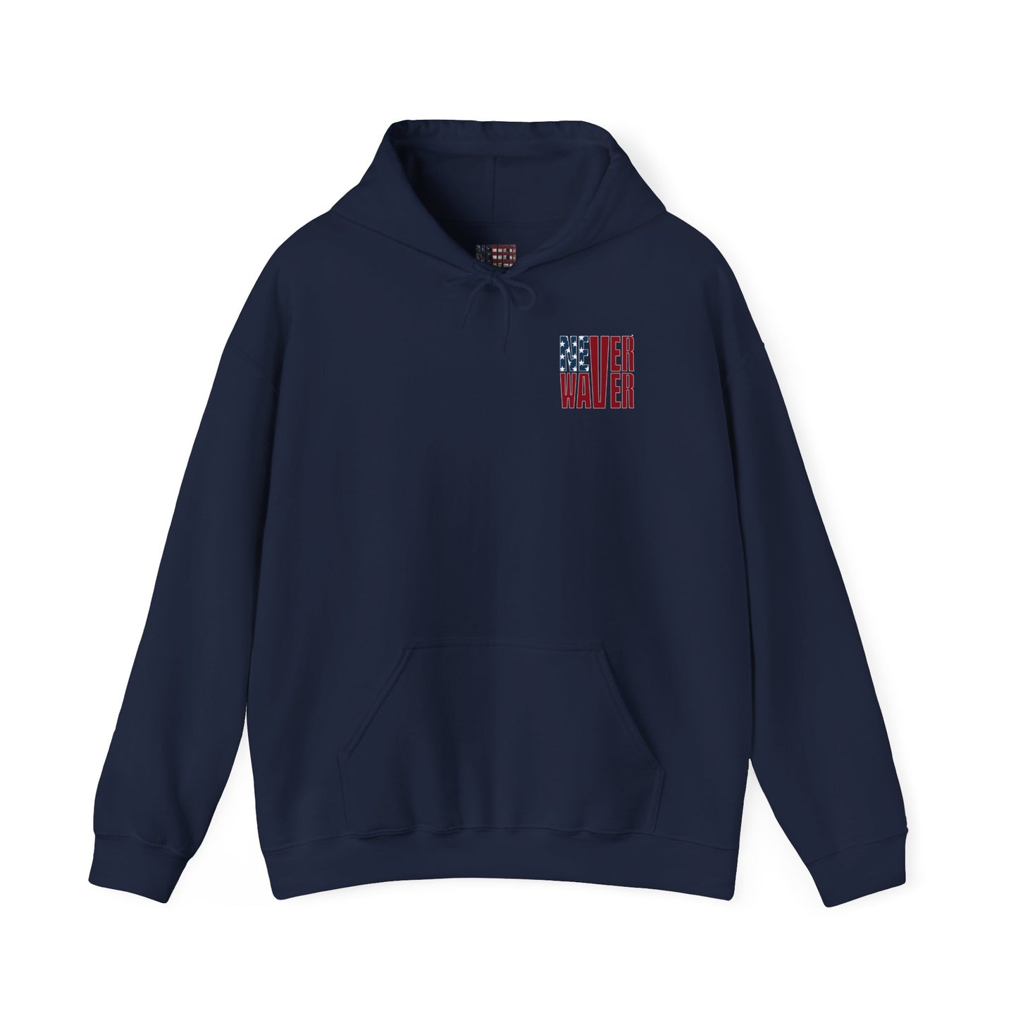 'New York Fans Never Waver' American Flag Design Unisex Heavy Blend™ Hoodie