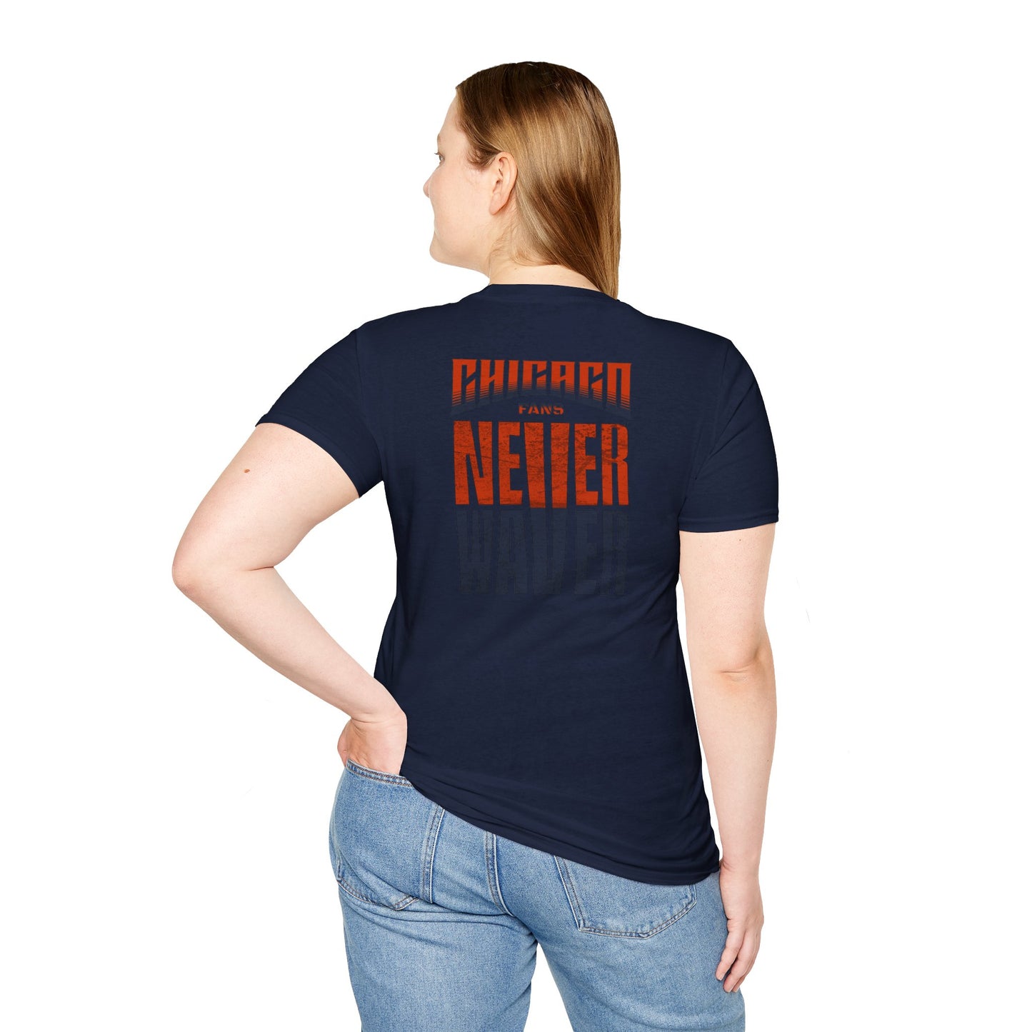 Chicago Fans Never Waver Unisex Softstyle T-Shirt