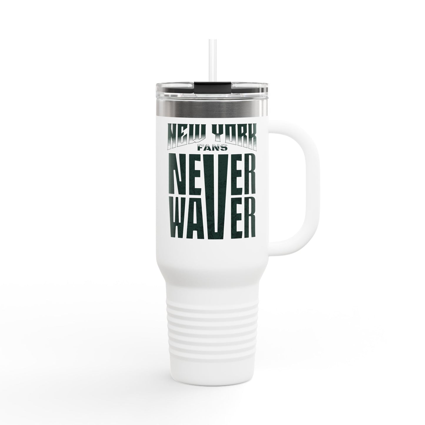 New York Fans Never Waver Insulated Travel Mug, 40oz