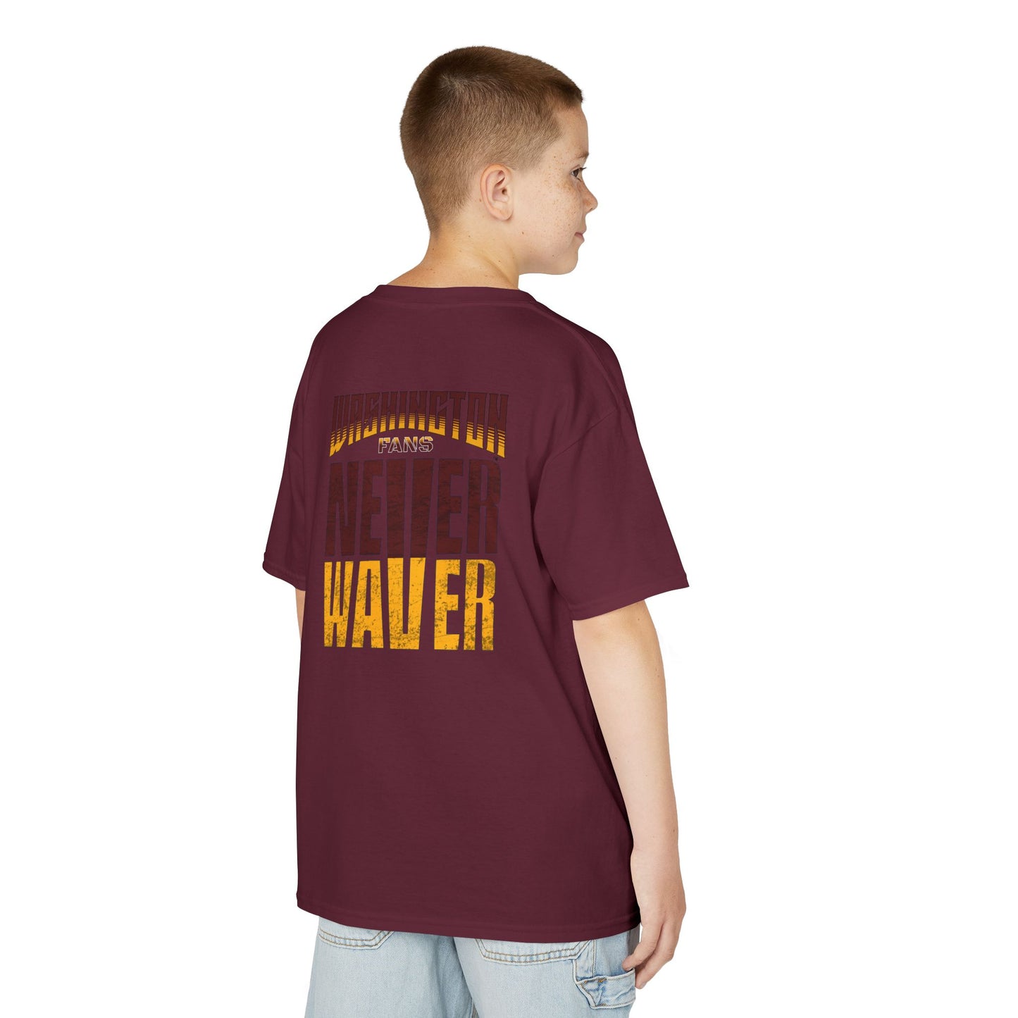 Washington Fans Never Waver Kids Heavy Cotton™ Tee