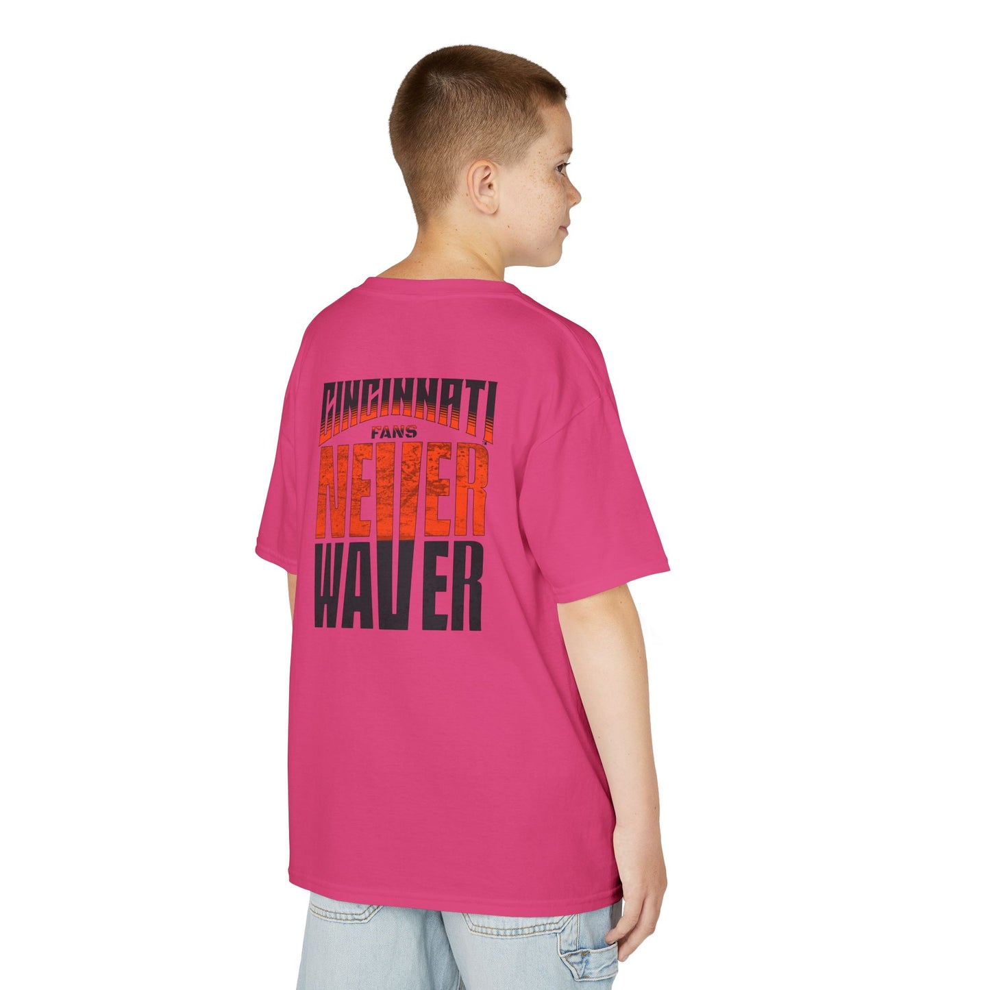 Cincinnati Fans Never Waver Kids Heavy Cotton™ Tee