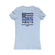 Never Waver Back The Blue Women's Tee by Printify