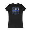 Never Waver Back The Blue Women's Tee