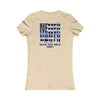Never Waver Back The Blue Women's Tee