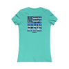 Never Waver Back The Blue Women's Tee