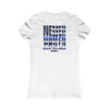 Never Waver Back The Blue Women's Tee