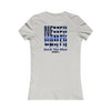 Never Waver Back The Blue Women's Tee