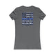 Never Waver Back The Blue Women's Tee