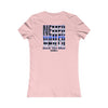 Never Waver Back The Blue Women's Tee