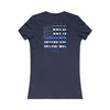 Never Waver Back The Blue Women's Tee