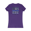 Never Waver Back The Blue Women's Tee