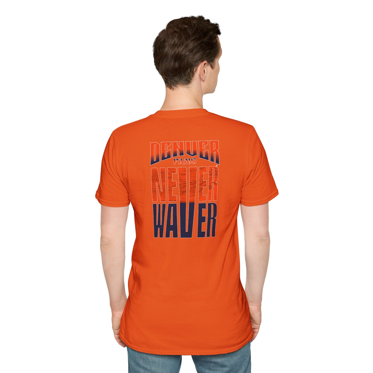 Denver Fans Never Waver Unisex Softstyle T-Shirt