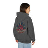 " Never Waver Be Red White and- A Little Bougie" Motivational Youth Heavy Blend Hoodie