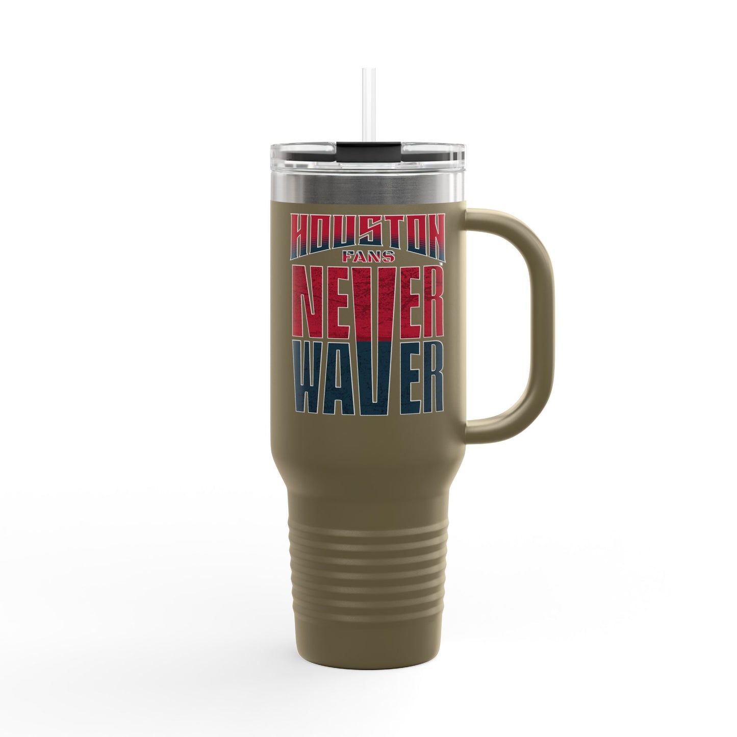 Houston Fans Never Waver Insulated Travel Mug, 40oz