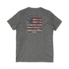 'America Never Wavers' Patriotic Shirt Unisex V-Neck Tee