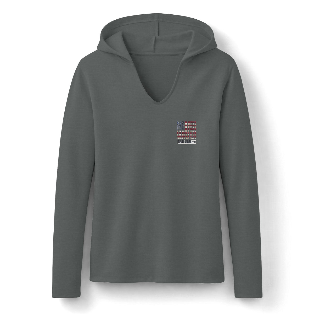 Never Waver Definition Hoodie — Stand By Your Word Back Graphic Womens