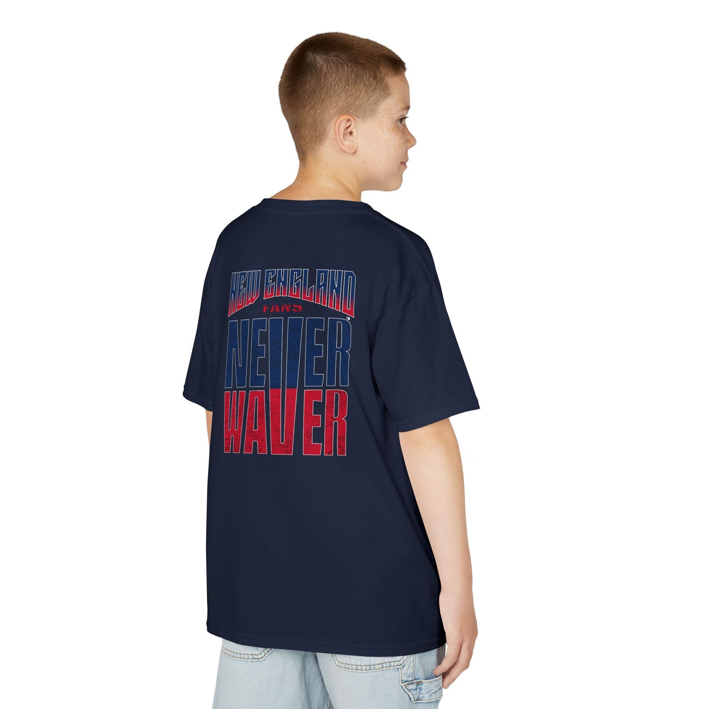 New England Fans Never Waver Kids Heavy Cotton™ Tee