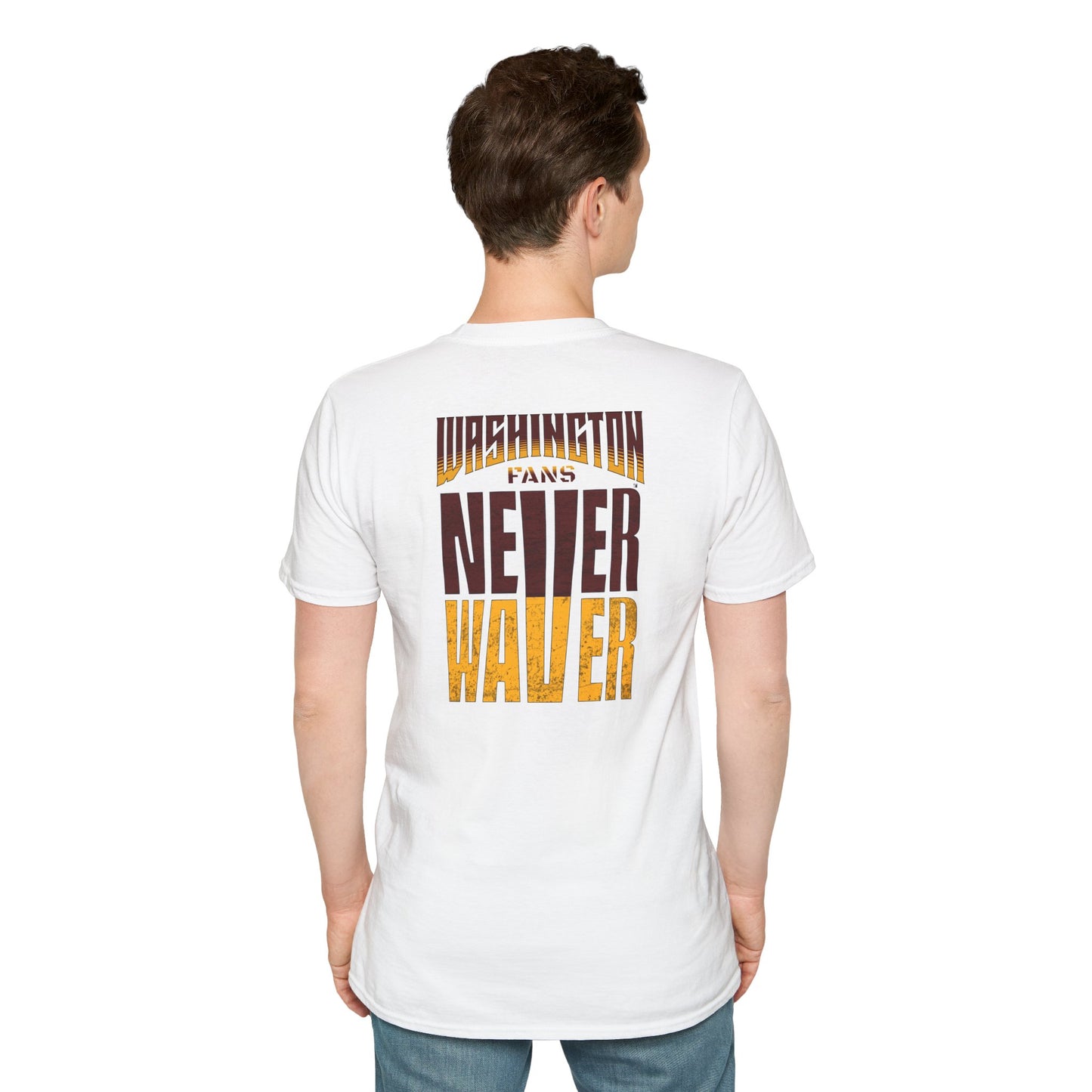 Washington Fans Never Waver Unisex Softstyle T-Shirt