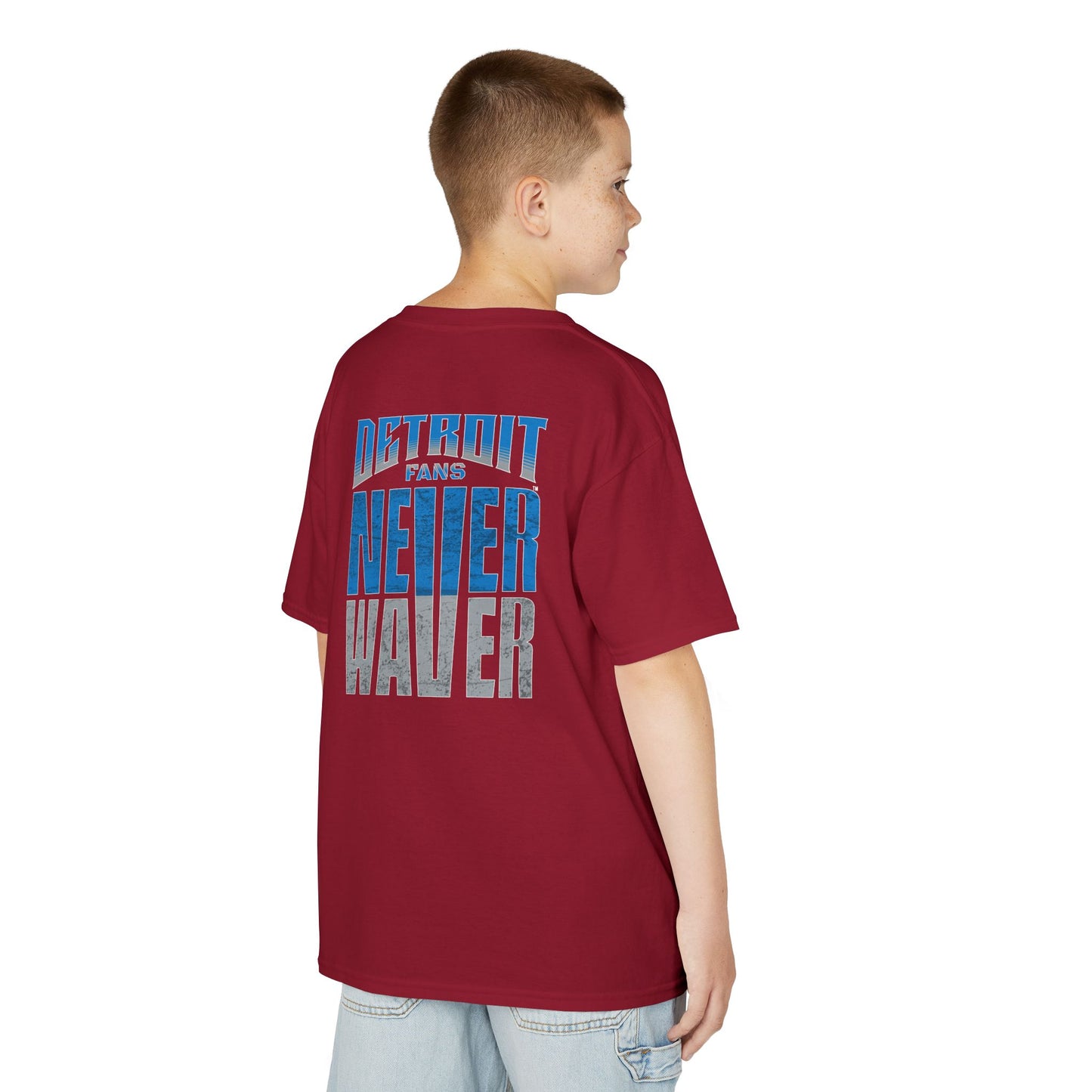 Detroit Fans Never Waver Kids Heavy Cotton™ Tee