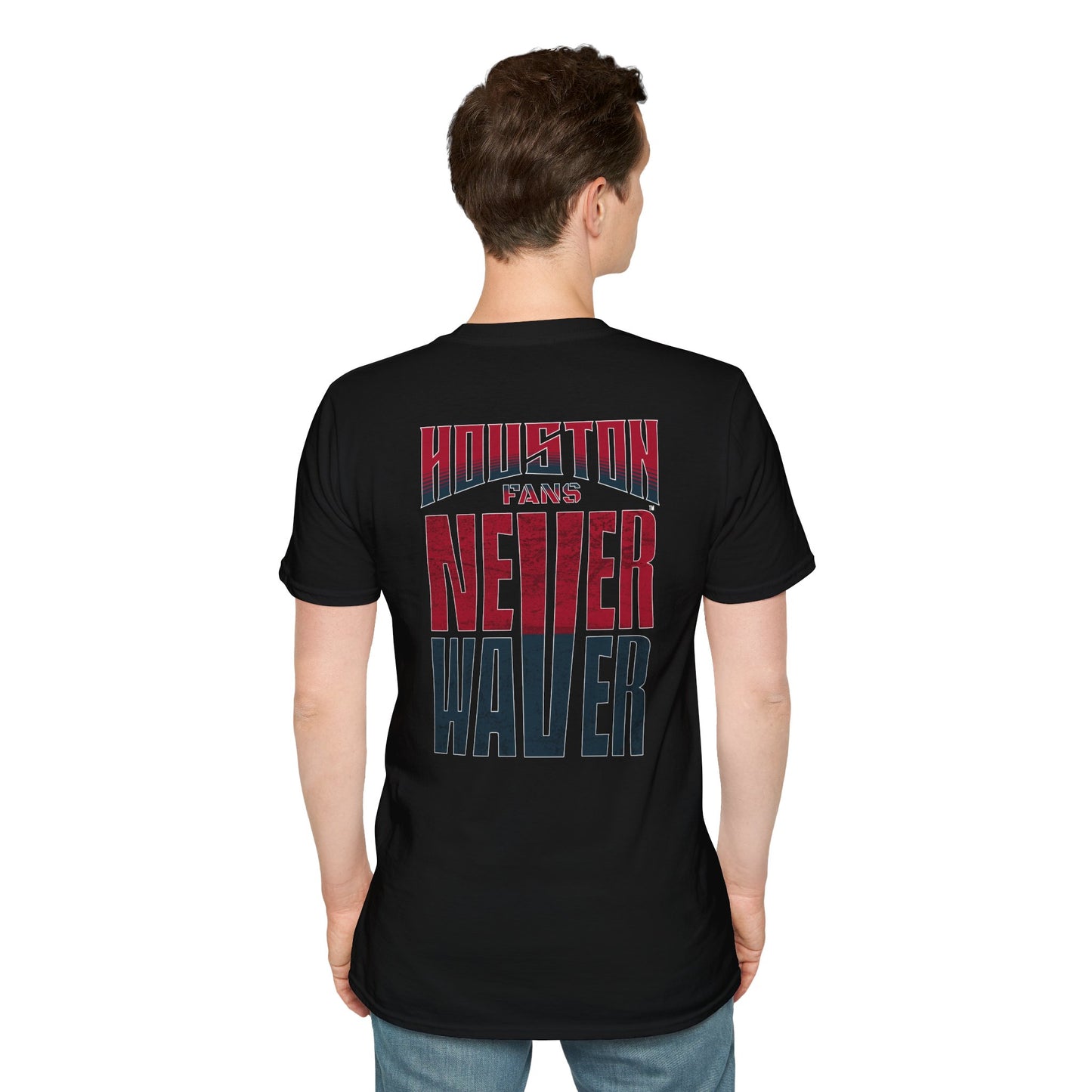 Houston Fans Never Waver Unisex Softstyle T-Shirt