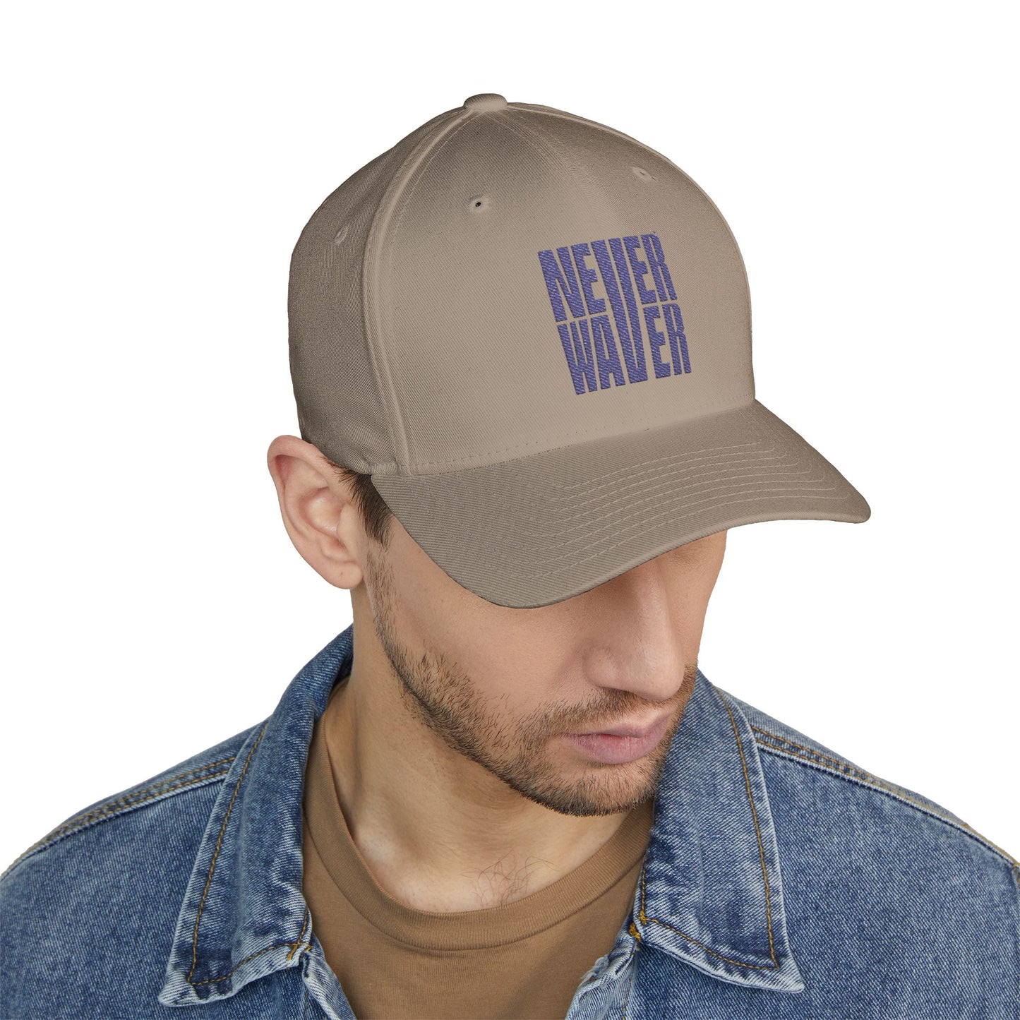 Never Waver Embroidered Cap - Motivational