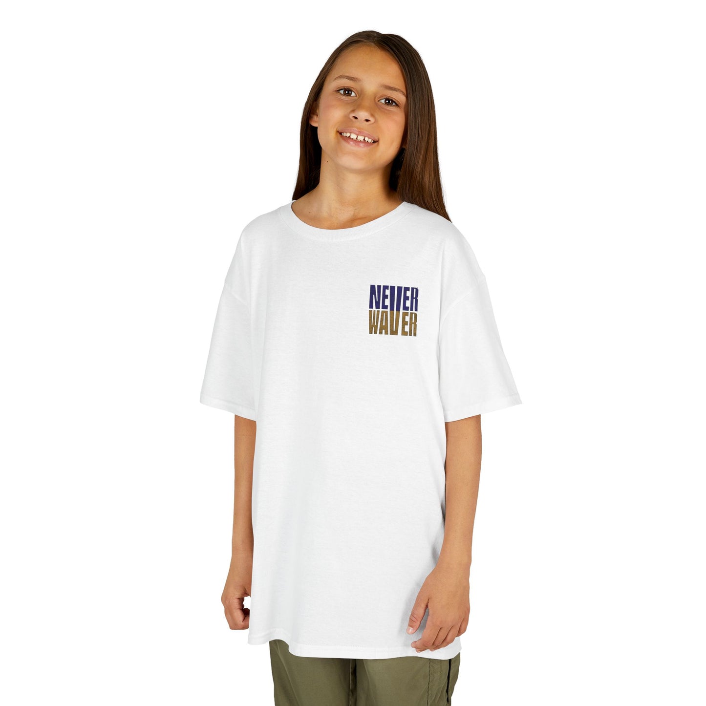 Baltimore Fans Never Waver Kids Heavy Cotton™ Tee