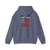 'New York Fans Never Waver' American Flag Design Unisex Heavy Blend™ Hoodie