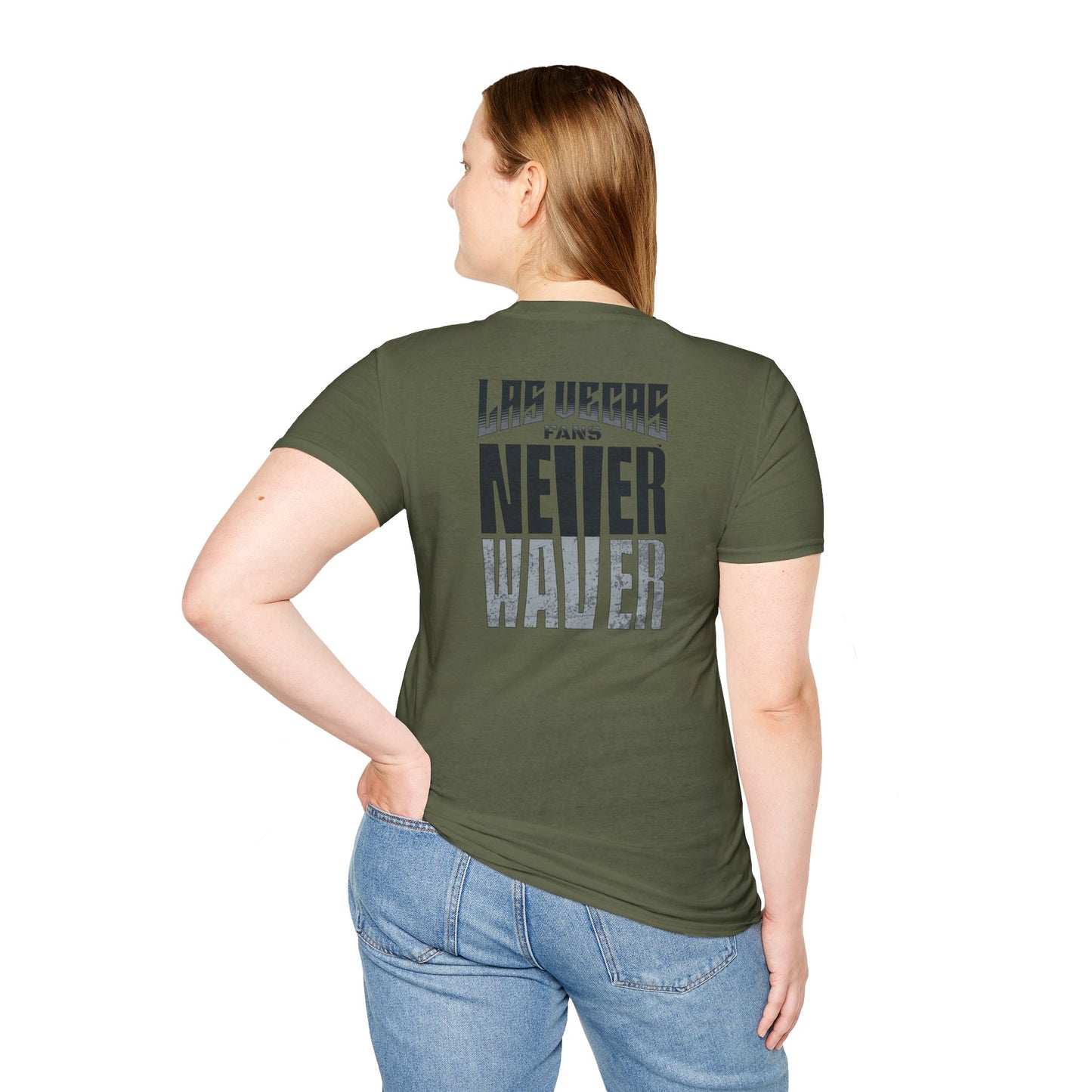 Las Vegas Fans Never Waver Unisex Softstyle T-Shirt