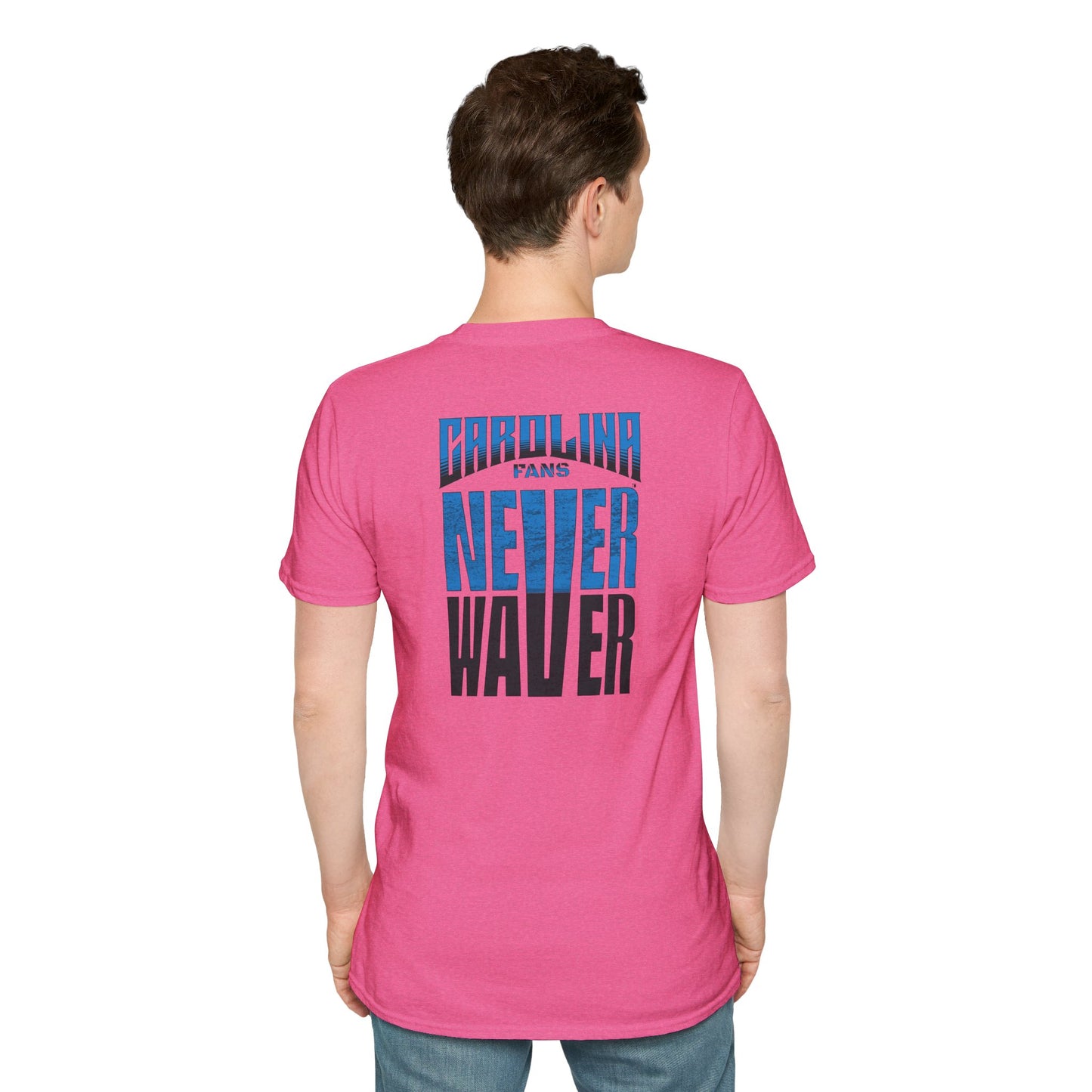 Carolina Fans Never Waver Unisex Softstyle T-Shirt